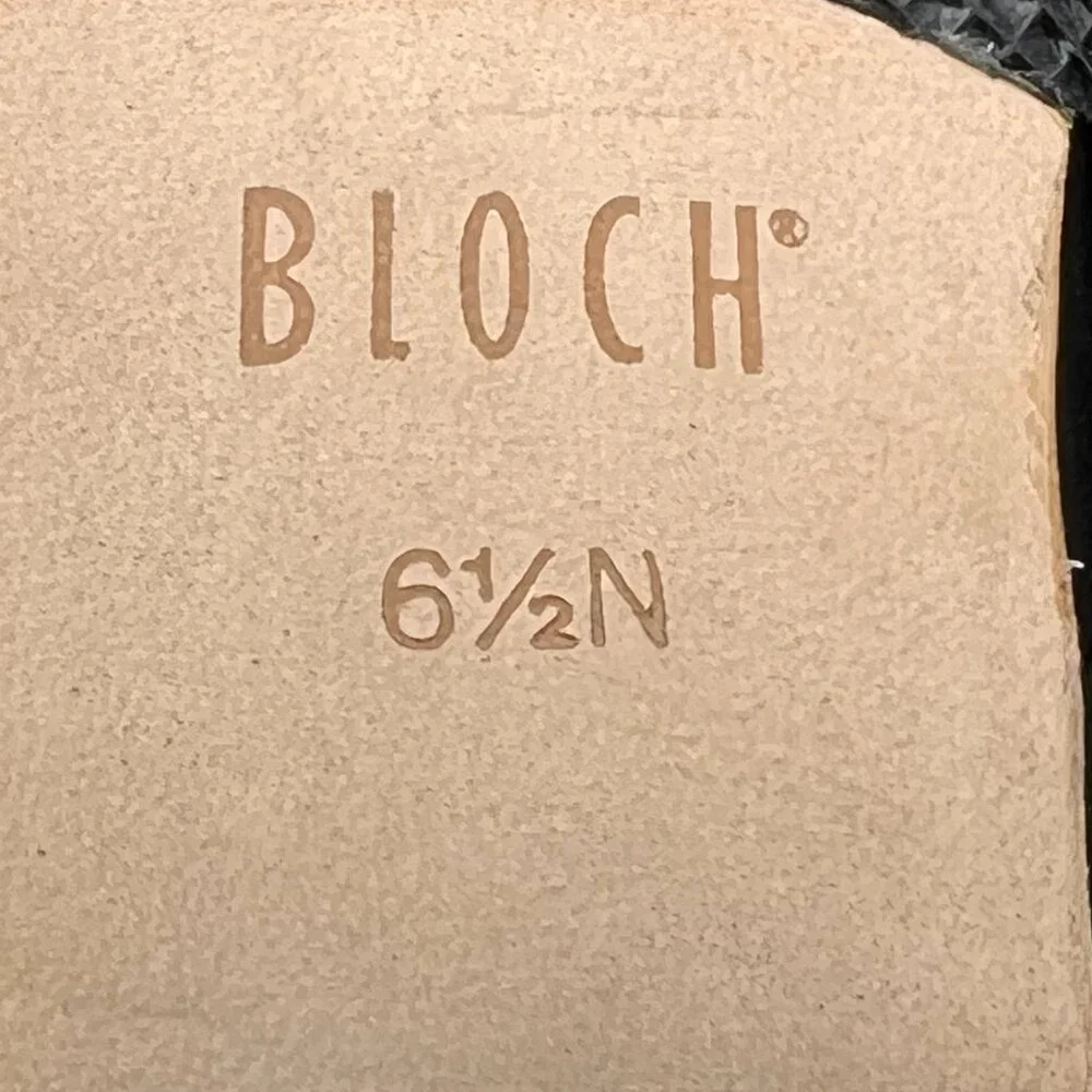 6.5N 6.5 NARROW WIDTH Bloch S0302L Tap On‎ Black Leather Mary Jane Dance Shoes
